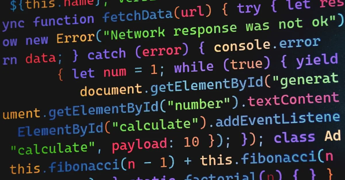 Code JavaScript dynamique affiché sur un écran, mettant en évidence les concepts de programmation et le développement de logiciels.